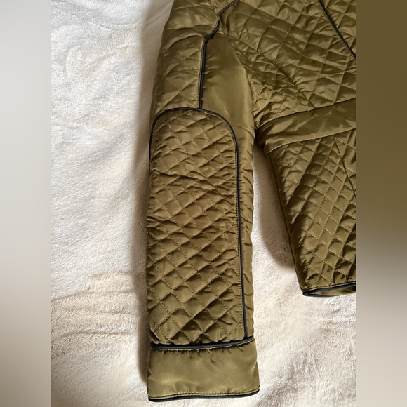 Olive Quilted Women's Jacket size 8 - Picture 3 of 12